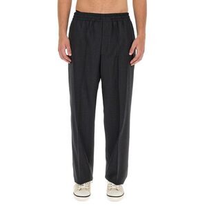 ISABEL MARANT Pleated Plaid Trousers Men GREY Pants